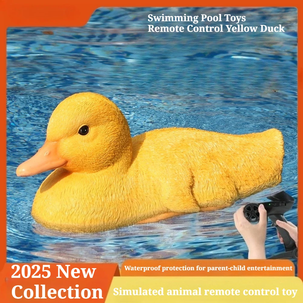 

Little Yellow Duck RC Boat Electric Floating Toy on Water Parent Child Interaction with Children's Ducks Children's Toy Gifts