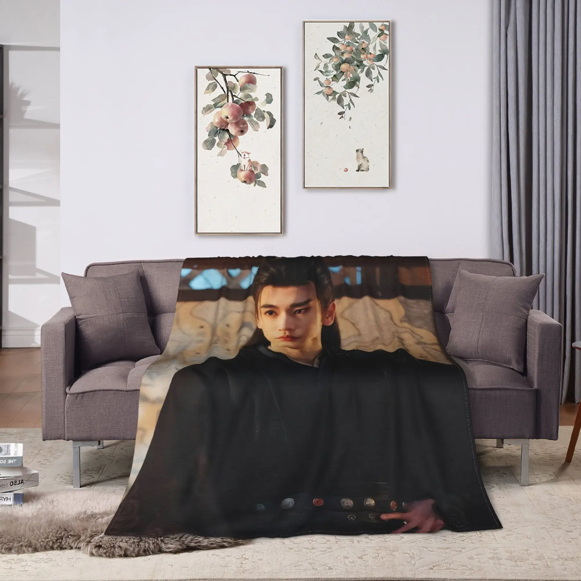 Zhang Ling he  Soft Warm Blanket  Girls Boys Plush Throw Blanket Pattern Couch Bed Flannel Bedspread Sofa Bed Cover