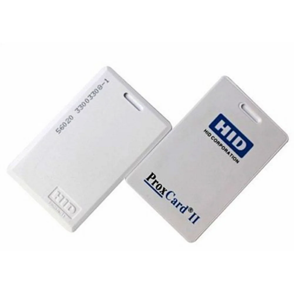 1.8mm Thickness Hard Clamshell Security Card HID ProxCard II Proximity Access Control Card 125kHz 26 Bit HID ProxCard II cards