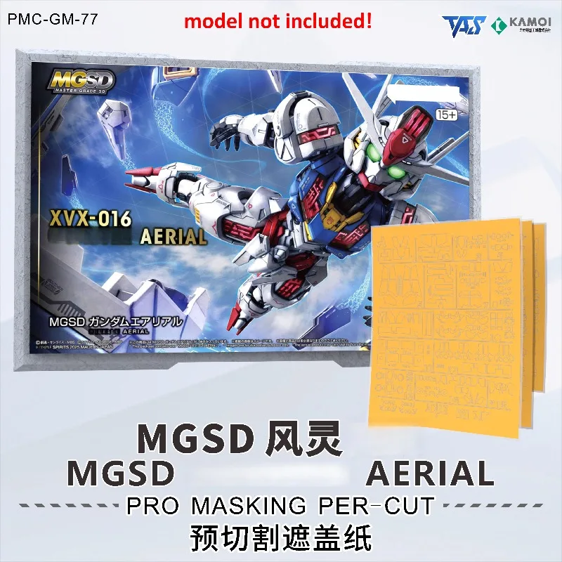 PMC-BD-77 TAS PRO Pre-Cut Masking Tape Styling Hands For MGSD XVX-016 AERIAL Hobby Model Building Spray Painting Accessories