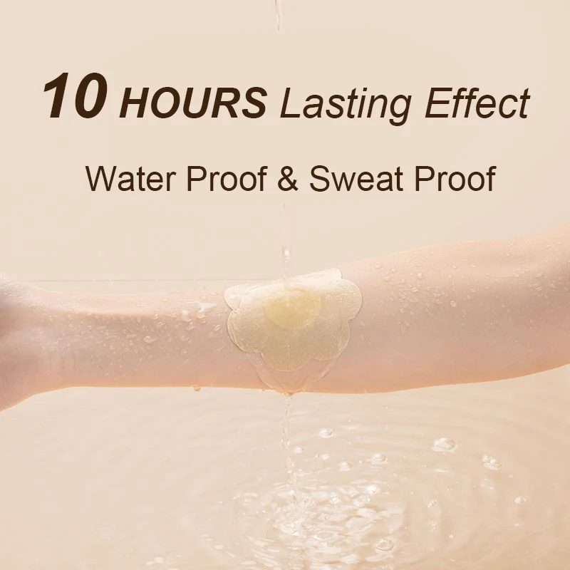 60 قطعة غطاء الحلمة غير المنسوجة سلس لا أثر منع النتوءات لزجة غير مرئية الثدي الرياضة تنفس مقاوم للماء #4