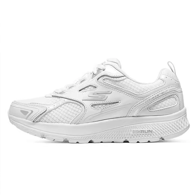 Skechers zapatillas de deporte para mujer, zapatos informales transpirables de malla de verano para correr, zapatos ligeros para correr que absorben los golpes