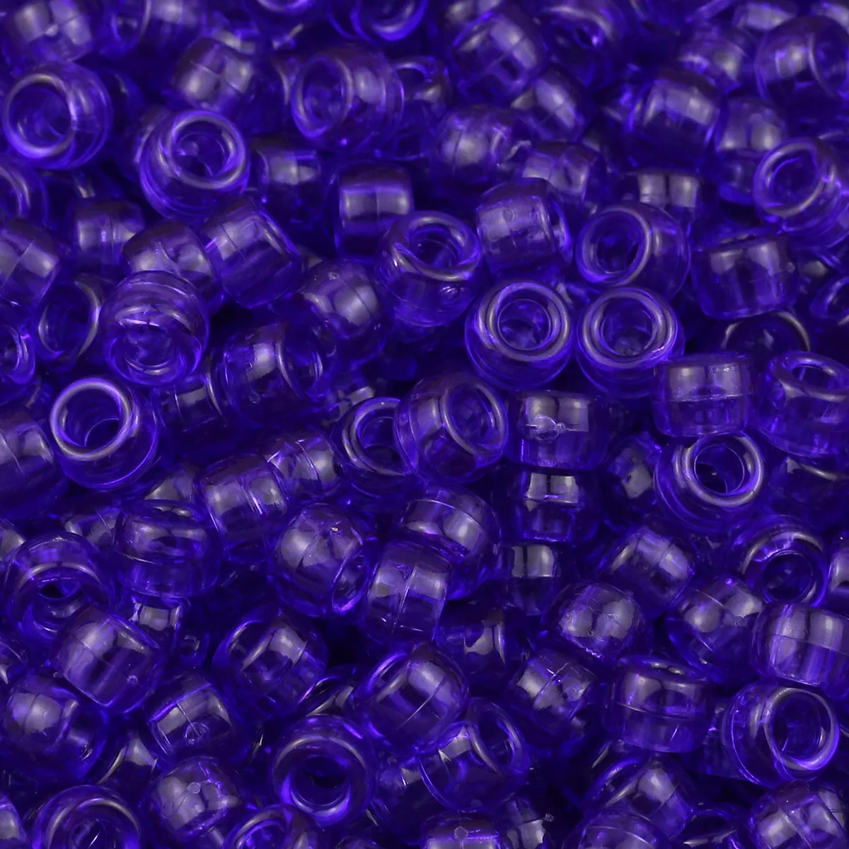 100-400pcs 6*9mm Colorful Transparent Large Hole Pony Beads For Jewelry Making Diy Hair Dirty Braids Bracelet Necklace Wholesale image 3