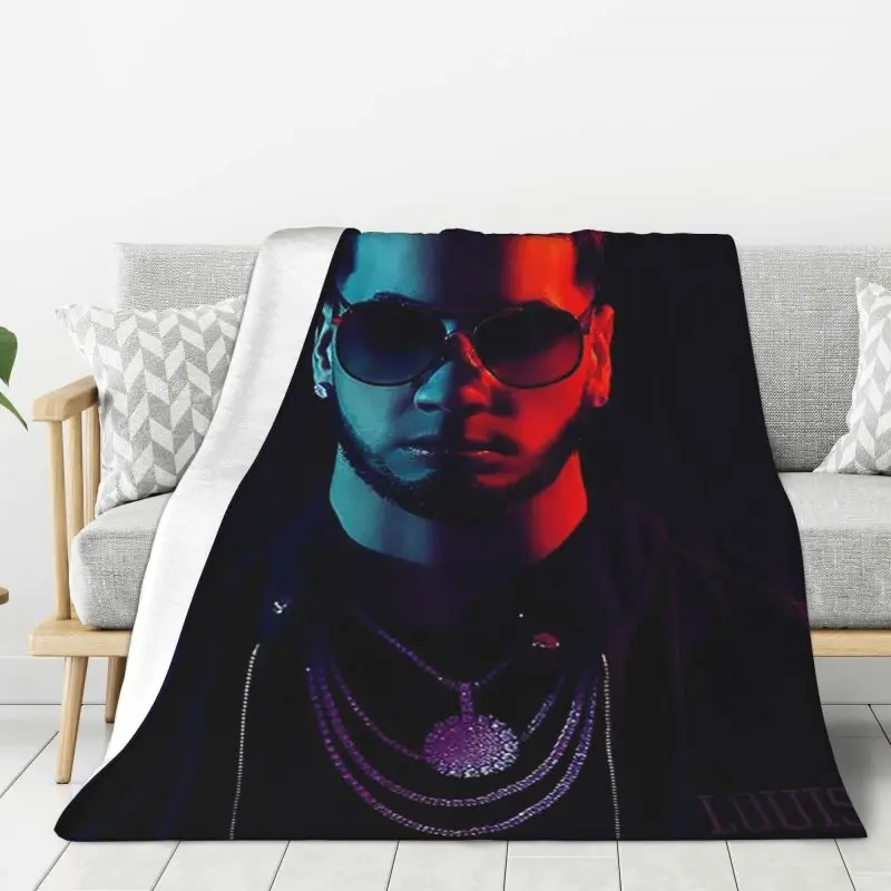 

Custom Anuel AA Rapper Latin Urban Music Blanket 3D Print Soft Flannel Fleece Warm Throw Blankets for Office Bedroom Couch Quilt