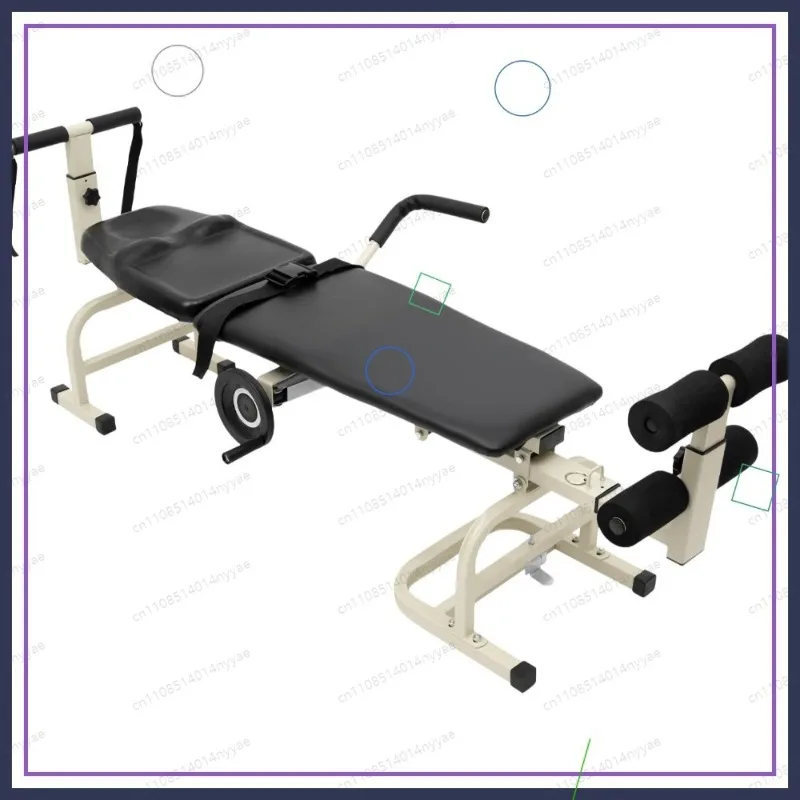 Back Stretch Bench, Cervical Traction Lumbar Spine Massage Table for Body Stretching & Pain Relief