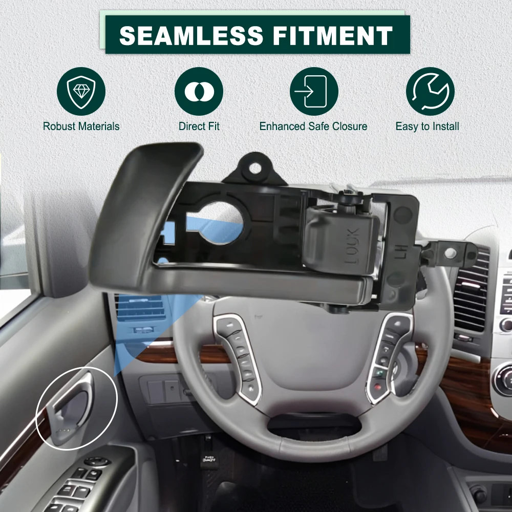 

Front/Rear Car Interior Inside Door Handle for Hyundai Santa Fe 2007 2008 2009 2010 2011 2012 82610-2B010 82620-2B010