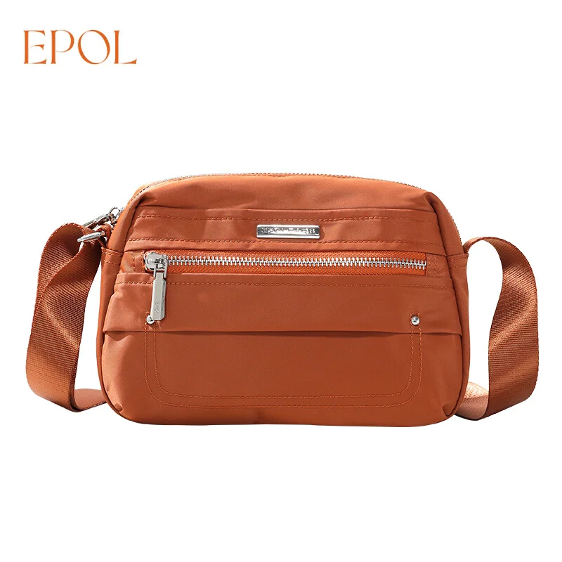 

EPOL Fashion Crossbody Bag for Women 2025 Versatile Mini Small Square Bag Casual Commuting Solid Waterproof Shoulder Bag 6083-04