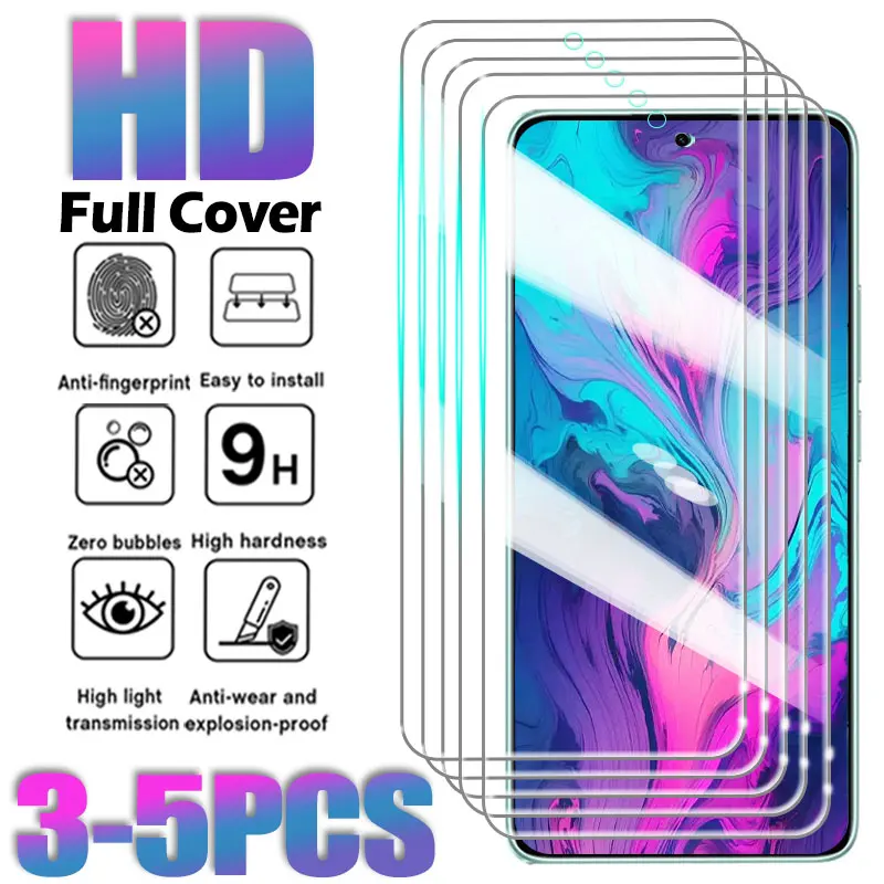 

3-5 PCS Tempered Glass For Realme GT 2 3 5 240W Neo 2 3 5 SE 7T 8 Screen Protector Film For Realme X2 X3 X7 Pro X50 5G Glass