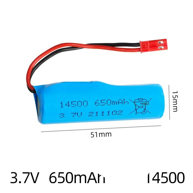 Wtyczka JST 3.7V 650mAh Li-ion Battery10C 14500/3.7V ładowarka do R/C Stunt wywrotki samochodu/R/C 4WD Twist-pustyni samochodów R/C wspinaczka