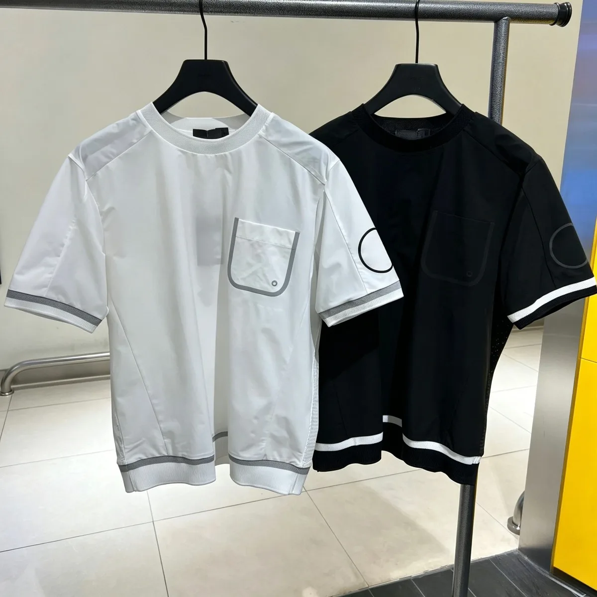 

2026 Sporty Korean Original Men's Golf Tee Short Sleeve Cooling Quick-Dry with Logo Color for Summer Breathable Athletic Top