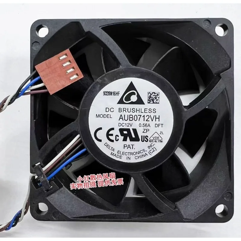 

Новый вентилятор-кулер для Delta AUB0712VH DFT 7025 DC12V 0.56A 7CM 4-проводной охлаждающий вентилятор с ШИМ 70X70X25MM