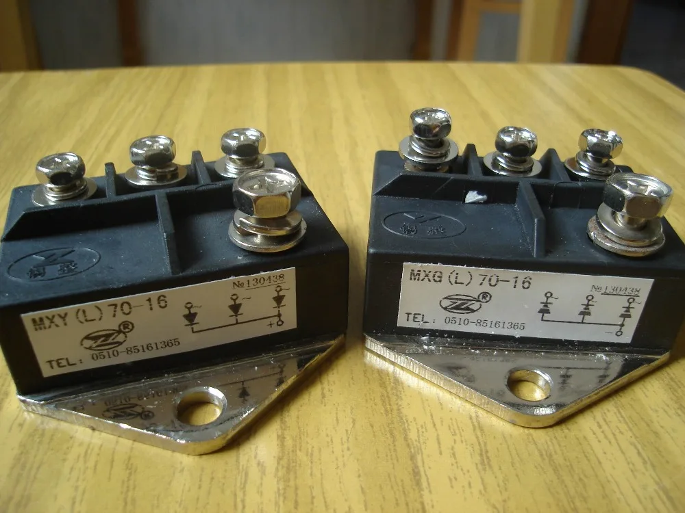 Rectifier controller module: MXY(L)70-16 MXG(L)70-16 70A 1600V ( Four terminal / Installation pitch 60mm )