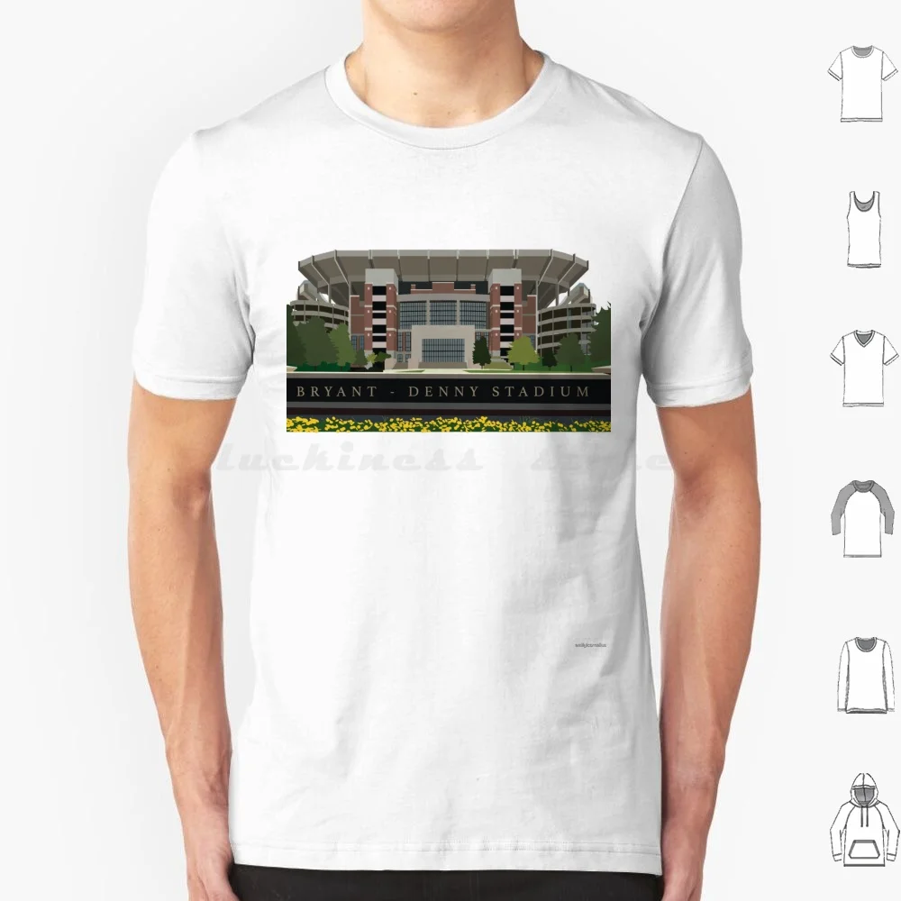 Bryant Denny Stadium camiseta de algodón hombres mujeres DIY estampado Roll Tide Bryant Denny Paul Bryant Bama Nick Saban Tua Jones fútbol