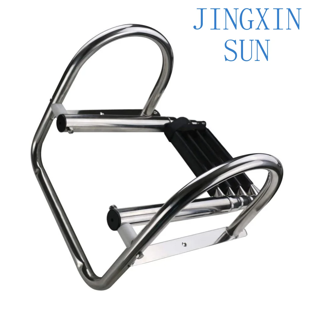 Anshun Customized Different Sizes Folding Mast 3 Step 4 Step Ladder for Boat Yachts