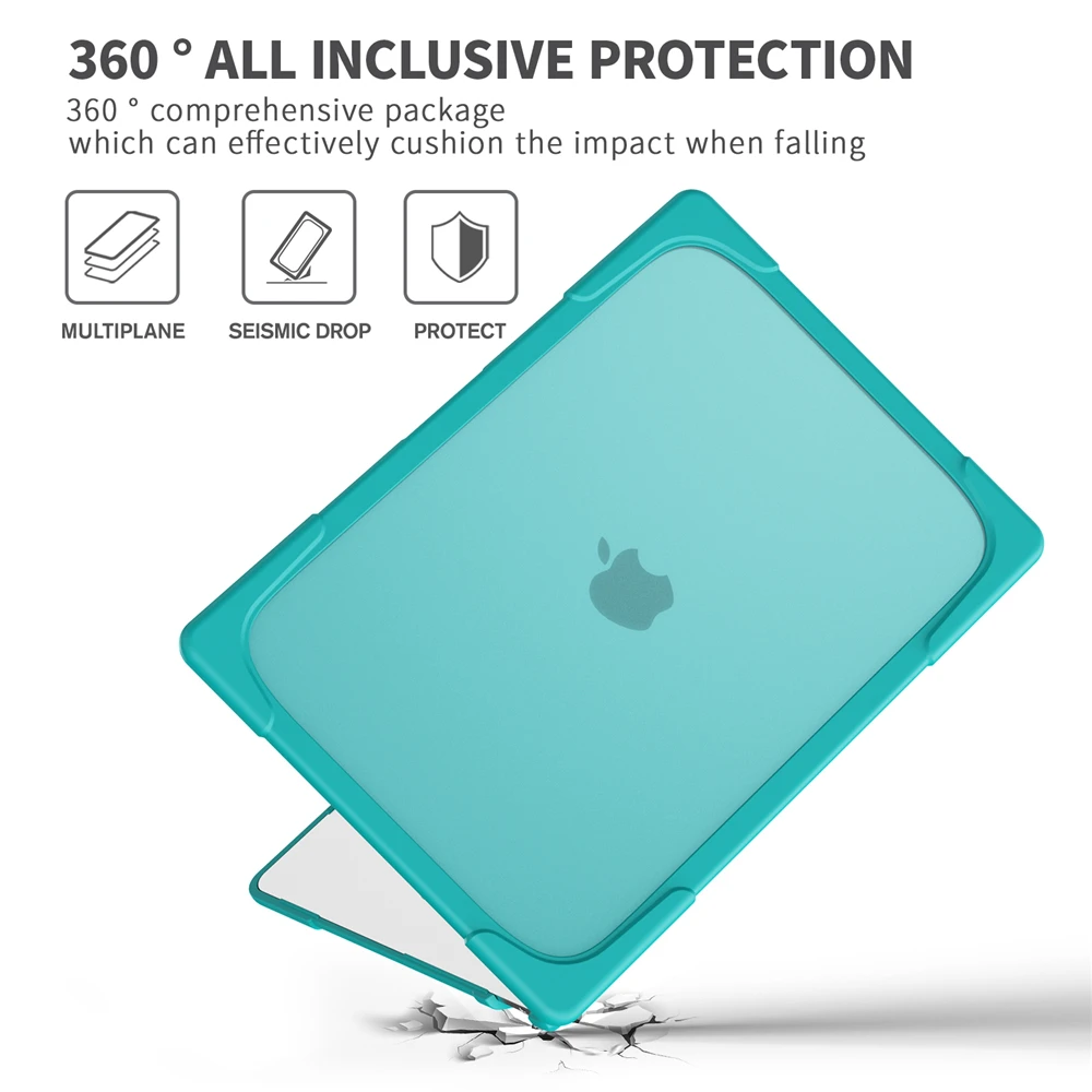 Laptop Case for Macbook Air 15 2025 Case M4 Model A3241 M3 15.3 with Support Adjustable Foot Pad Cover for MacBook Air 13 2026