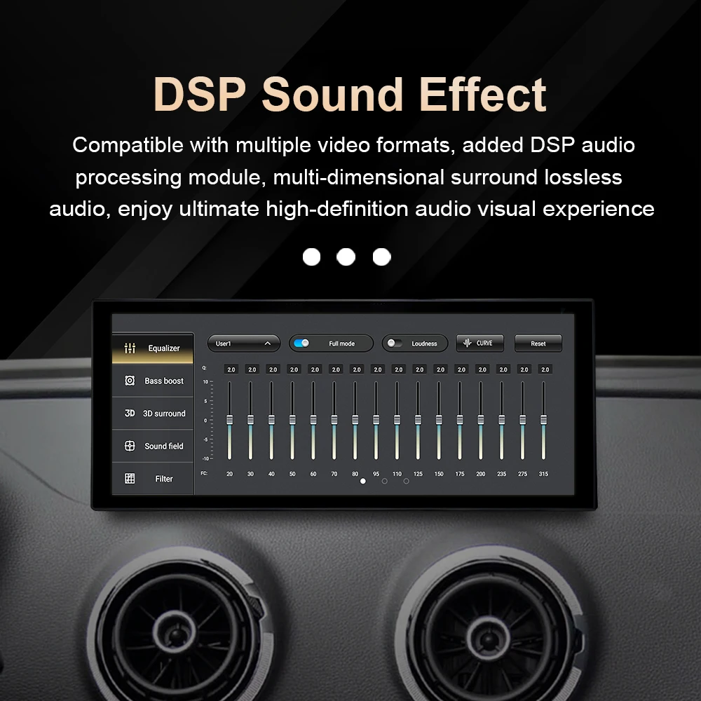 Android 15 for Audi A3 2013 - 2020 Car Video Radio Multimedia Player Wireless Carplay DSP Stereo GPS 4G WIFI QLED Screen