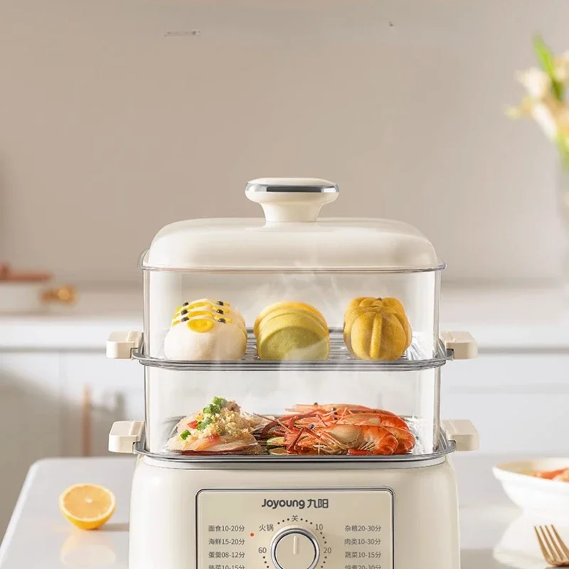 

Electric Steamer Three-Layer Stewing and Cooking All-in-One Machine Timing Steam Cage Multi-Layer Large Capacity