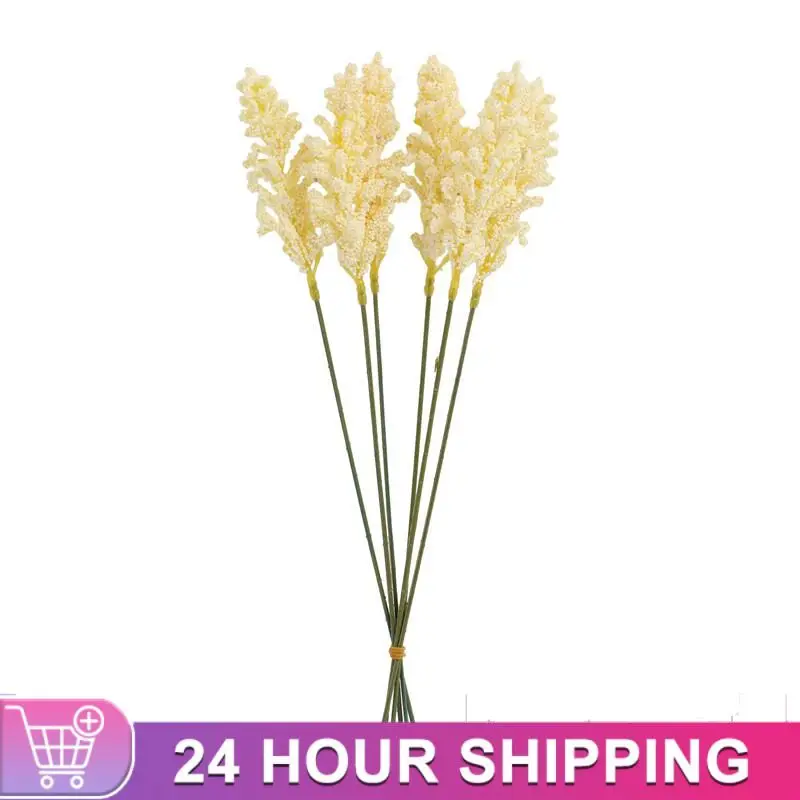 12/6PCS/Bundle PE Lavender Cheap Artificial Flower Wholesale Plant Wall Decoration Bouquet Material Manual Diy Vases for Home