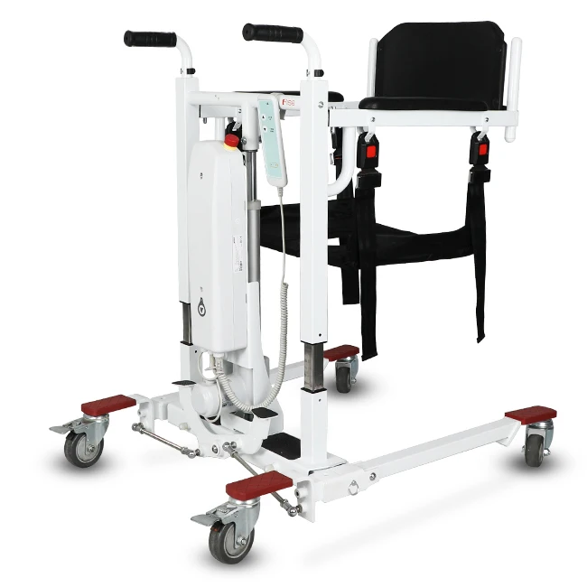 

Disabled Hydraulic Electric Lift Patient Transfer Wheelchair With Disabled Toilet Bucket