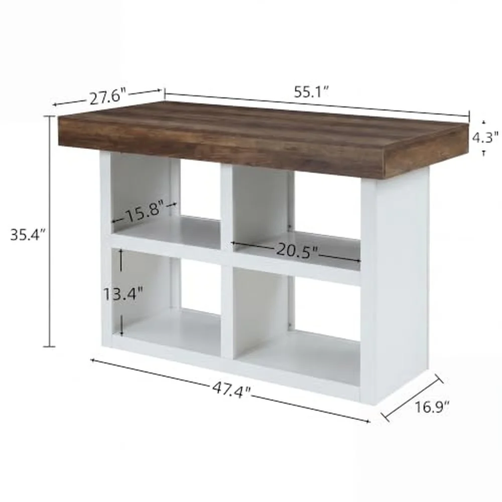 Artwork Craft Table with Storage Counter Height Sewing Cabinet