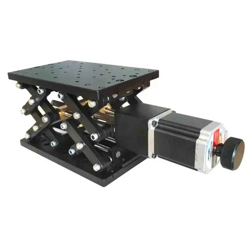 Large Travel Z Axis Scissor Lifting Platform Precise Motorized Lab Jack for Optical Experiment 1-Year Warranty