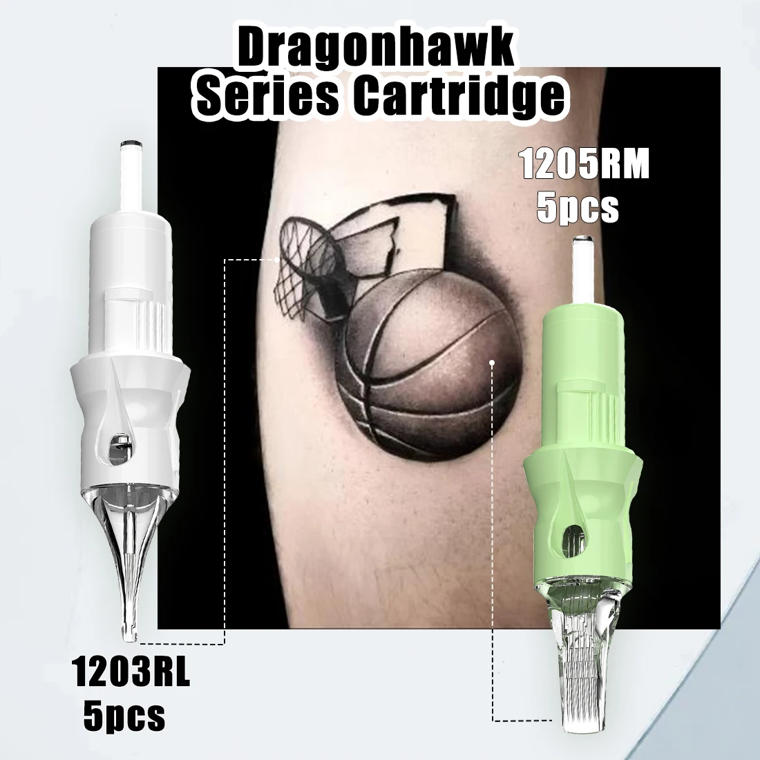 Dragonhawk mesin tato putar nirkabel, X20 kapasitas tinggi baterai pena tato dengan Kit kartrid Makeup permanen pena baru