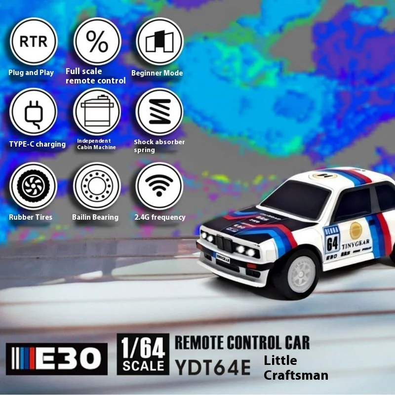 جديد في المخزون Vaditon 1:64 سيارة صغيرة Rc سيارة التحكم عن بعد عالية السرعة سباق السيارات الانجراف نموذج سيارة الديكور الصبي لعبة مهرجان الهدايا