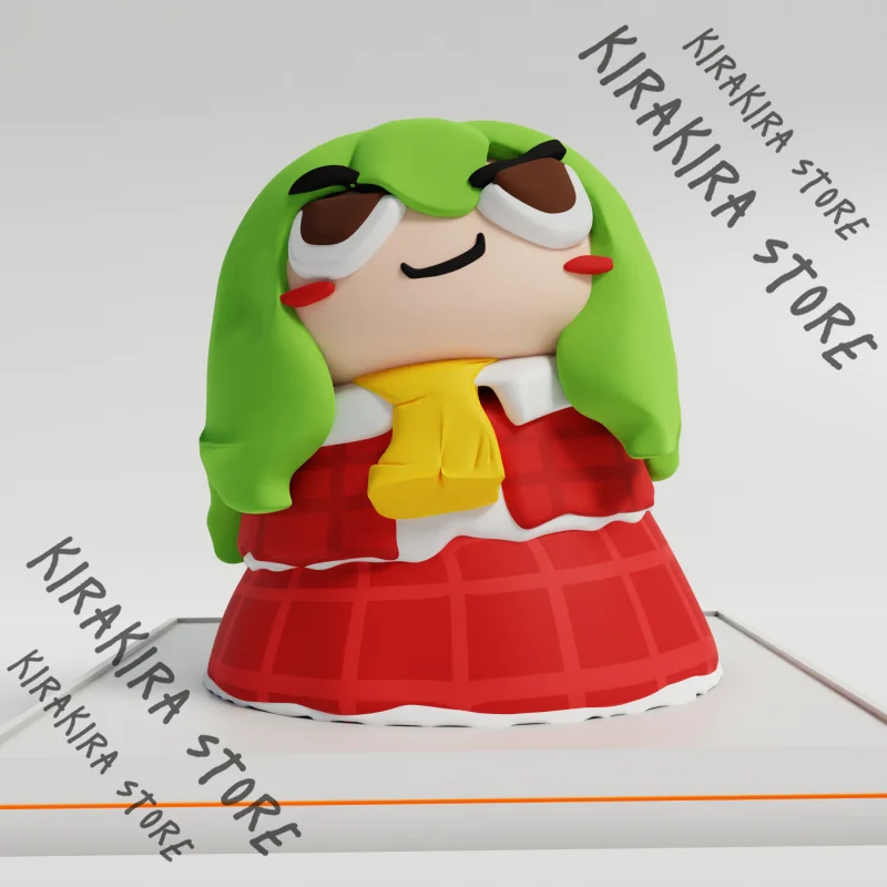 Kawaii Touhou Project Kazami Yuuka Garage Kits أنيمي لينة المطاط مرنة الغراء تأثيري أطقم منمذجة قلادة جمع الحاضر