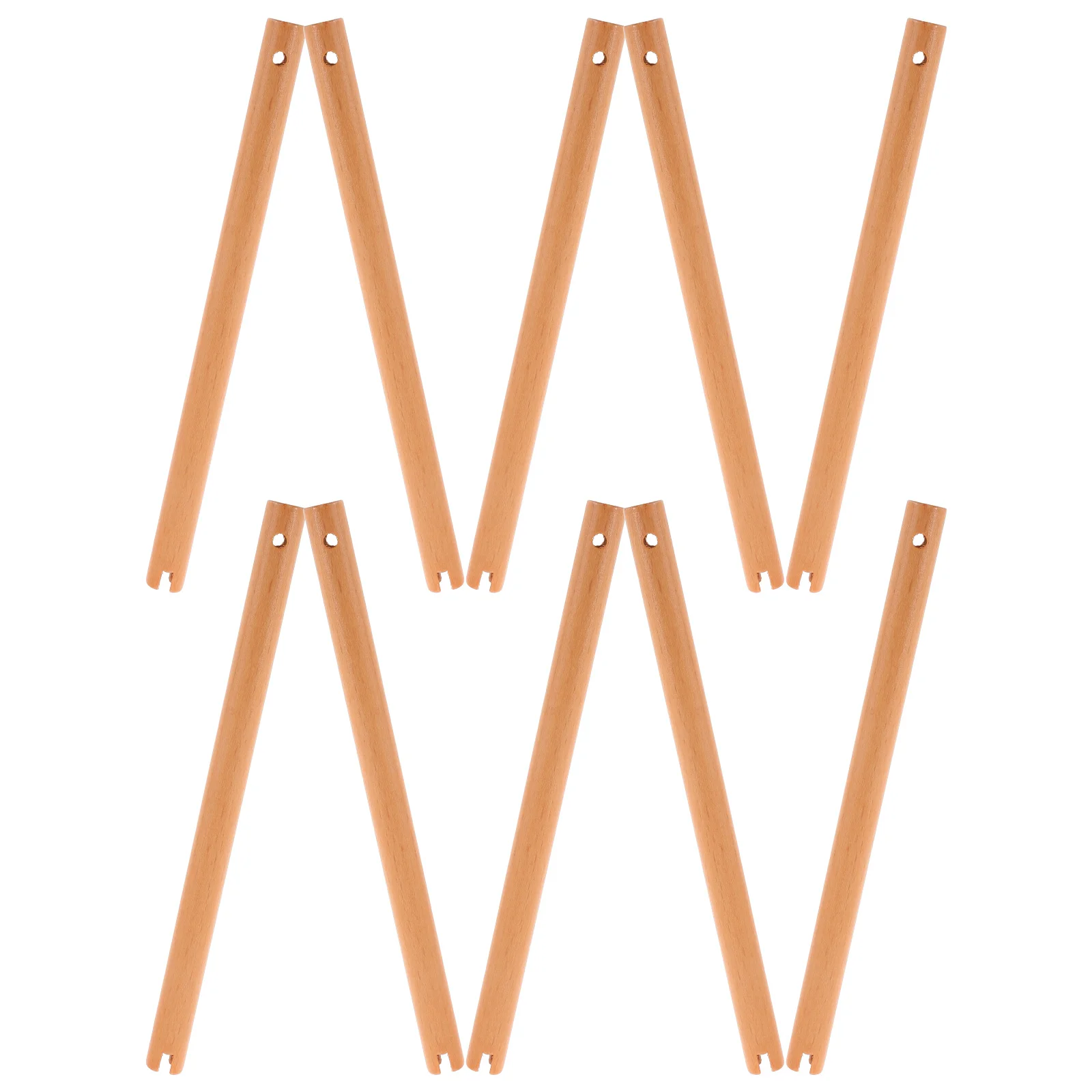 

10Pcs Handheld Wooden Fan Handles Round Vintage DIY Sticks Comfortable Grip for Outdoor Travel Wedding Picnic Craft Accessories