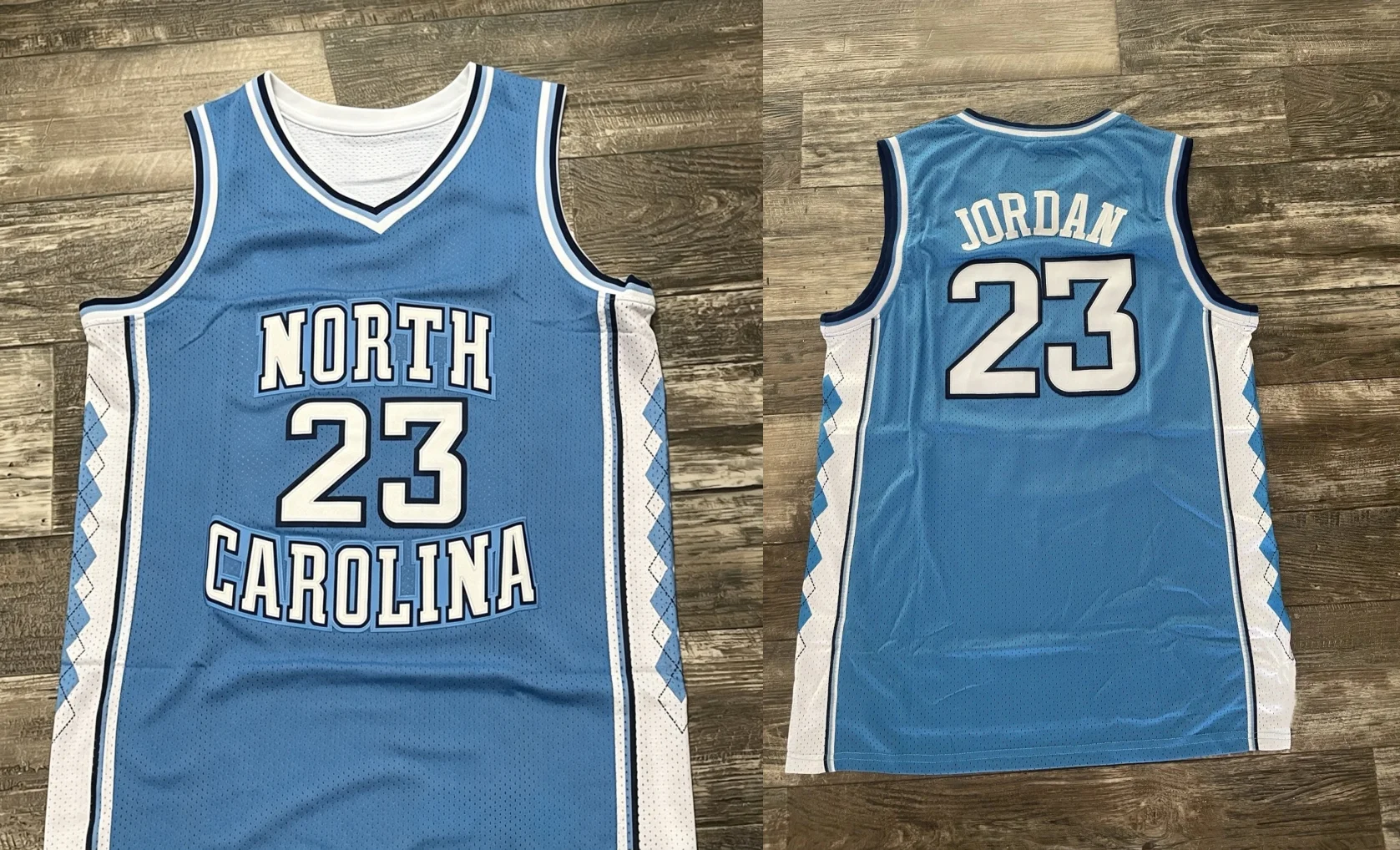 2026 Sommer Retro North Carolina Nr. 23 Basketball-Trikot Atmungsaktives Sport-Oberteil Atmungsaktive Freizeitweste Familien- und Kinder-T-Shirts – Detail 4