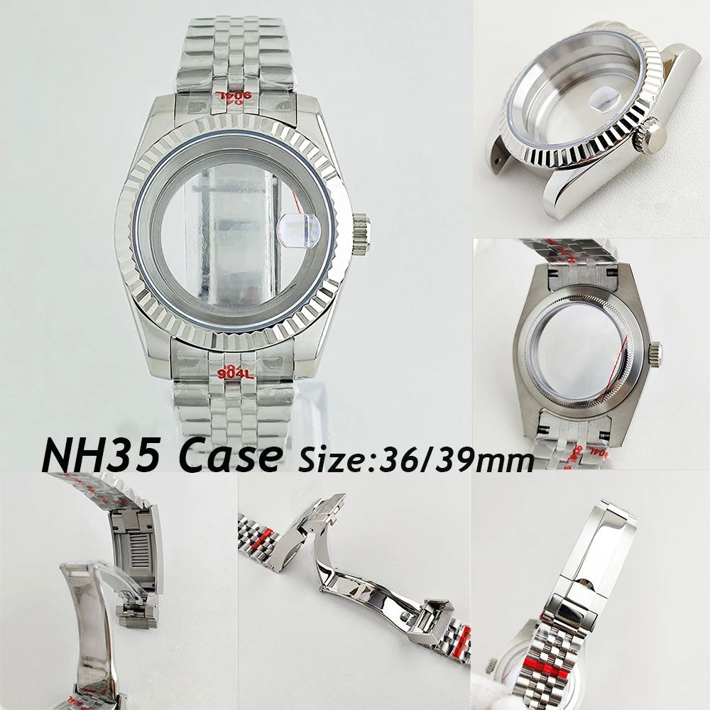 

Customized 28.5mm non dial logo line texture mechanical watch modification accessories suitable for NH35/NH36 movements