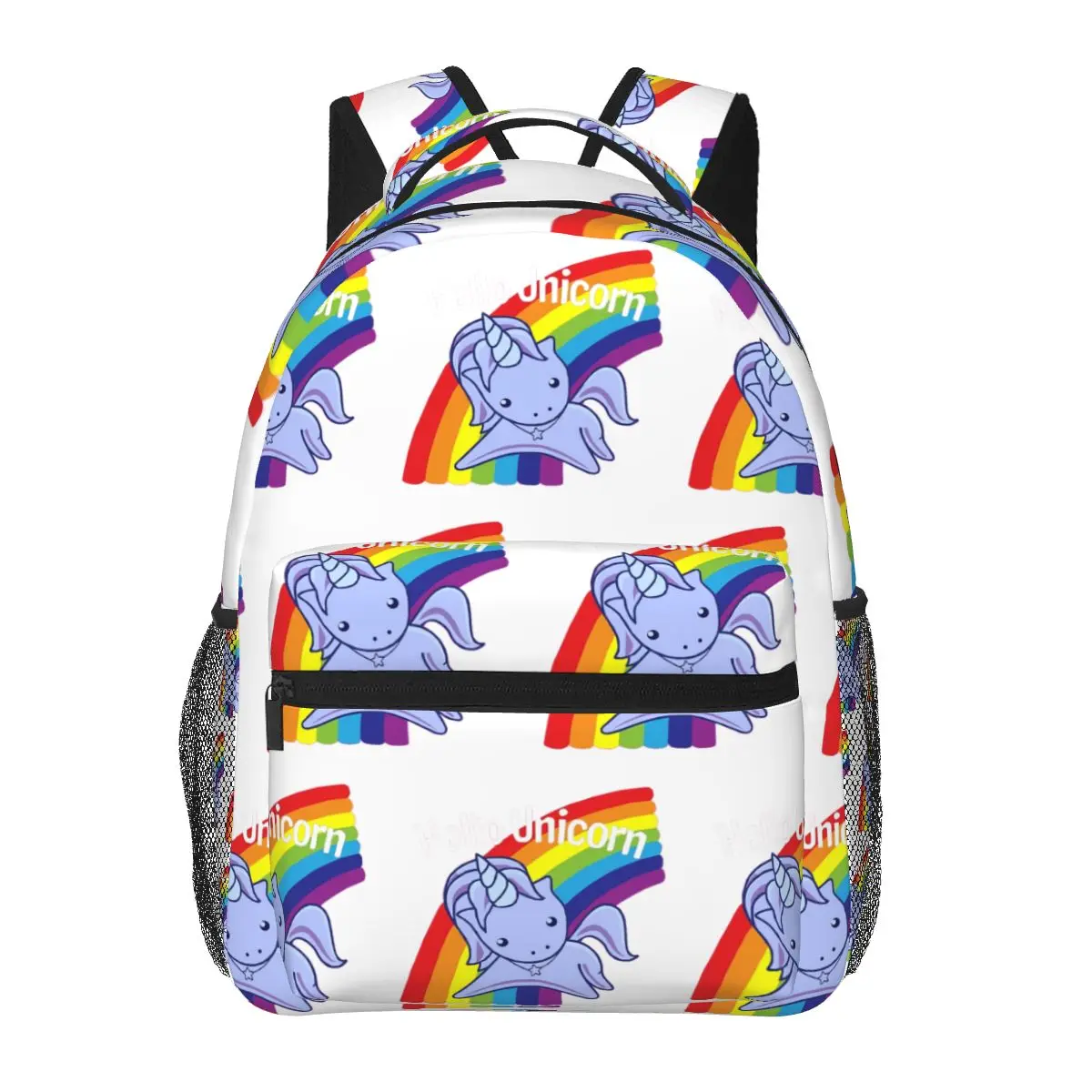 

Hello Unicorn Backpacks Boys Girls Bookbag Children School Bags Cartoon Kids Rucksack Shoulder Bag Large Capacity