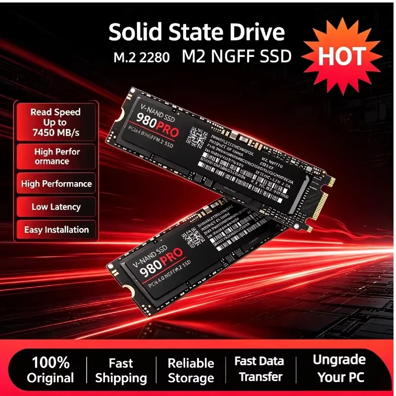 M2 NGFF Internal Solid State Drive 500GB 1TB 2TB 4TB SSD Hard Disk High Speed Storage Hard Drive For Gaming Laptop Desktop