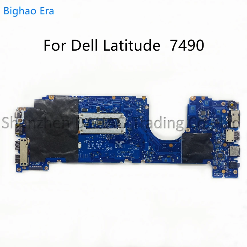 DAZ40 LA-F322P For Dell Latitude 7490 Laptop Motherboard With i3-7100U i5-8250U i7-8650U CPU DDR4 CN-02XPCX 0PP44F 0YKF3V 0R462V