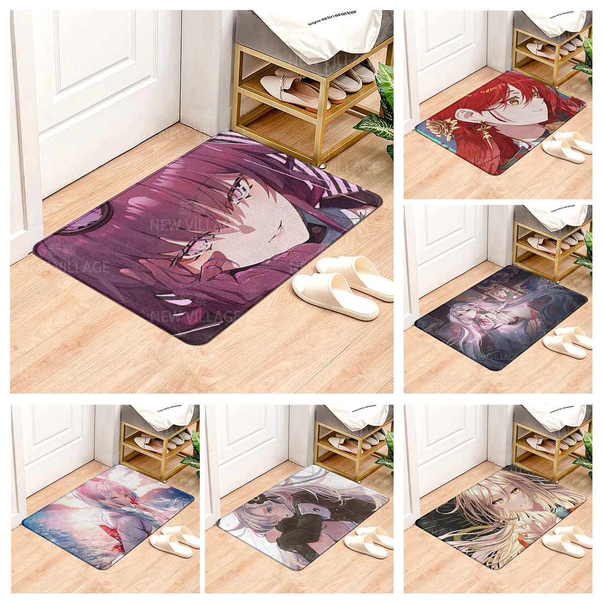 House entrance carpet Home Colorful animals doormat  Room Bath mat Foot mat bathroom non-slip mat Kitchen water absorption mat