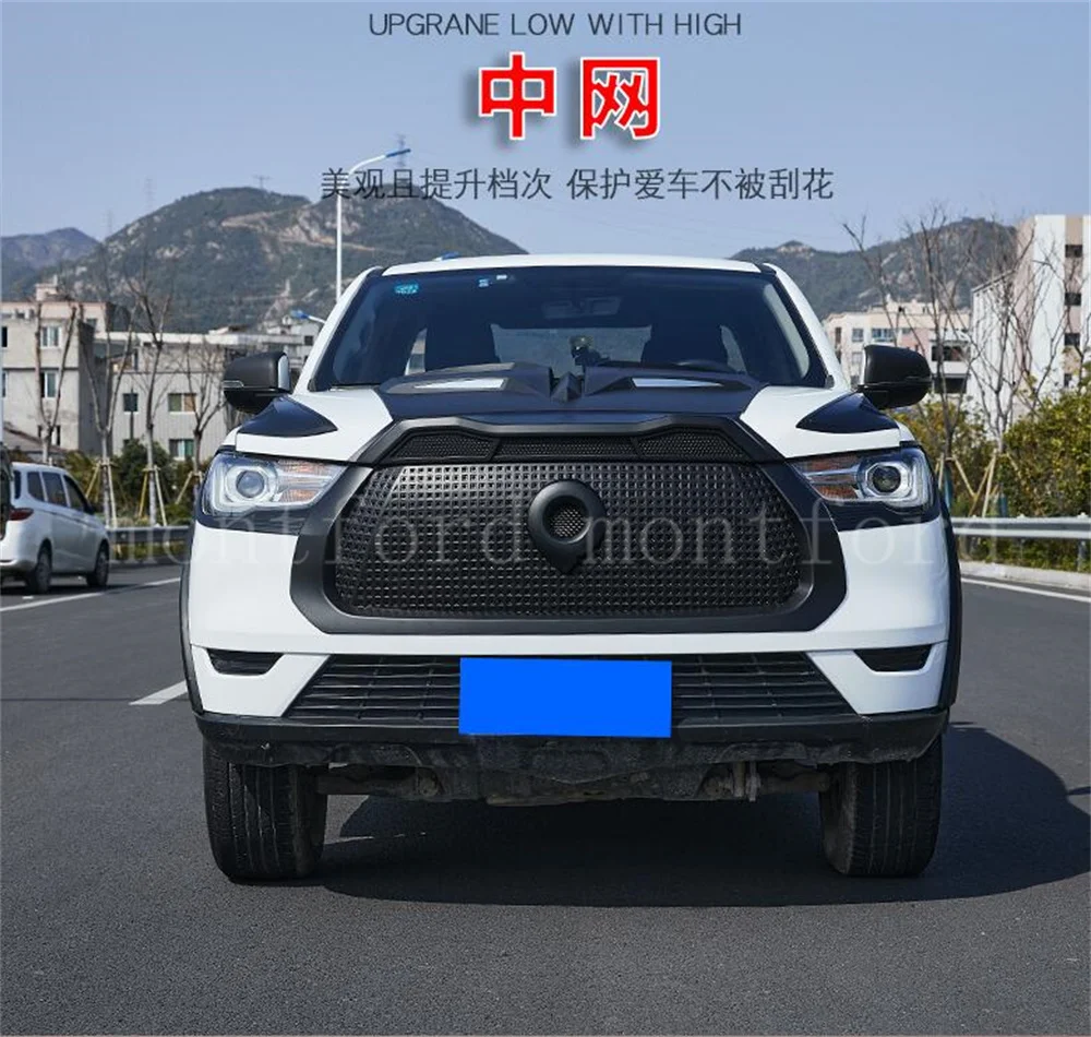 Front Bumper Grill Mask Radiator Grille for POER Pickup Retrofit Appearance Black Samurai Kit Door Bowl Handle