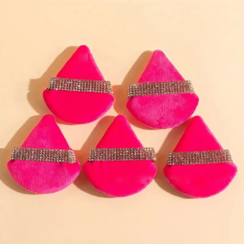 새로운 1/2/3pcs 삼각형 스폰지 메이크업 퍼프 페이스 소프트 패드 삼각형 파우더 화장품 액세서리 도구 HZFP07