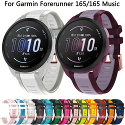20mm Strap For Garmin Forerunner 165 245 645 MUSIC Watch Band for Vivoactive 5 3 Venu SQ2 Venu2 Plus Silicone Watchband Bracelet