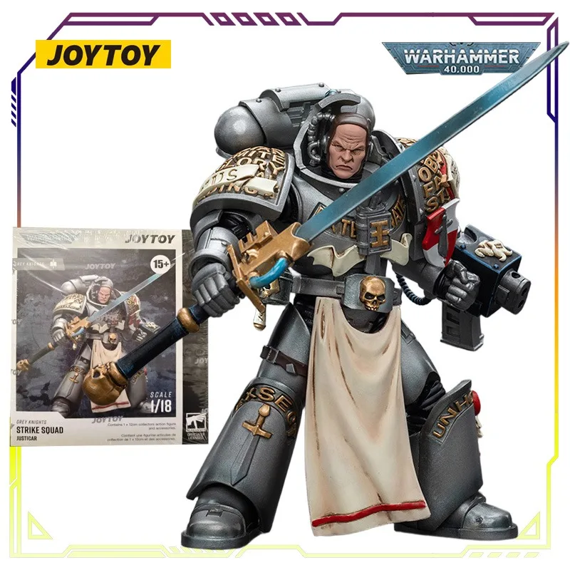 JOYTOY oryginalna seria Warhammer 40K szary rycerz Assault Team Anime Model postaci zabawki Model kolekcjonerski prezenty dla chłopców