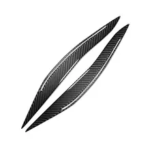 Carbon Fiber Headlight Eyebrows for BMW F10 #6