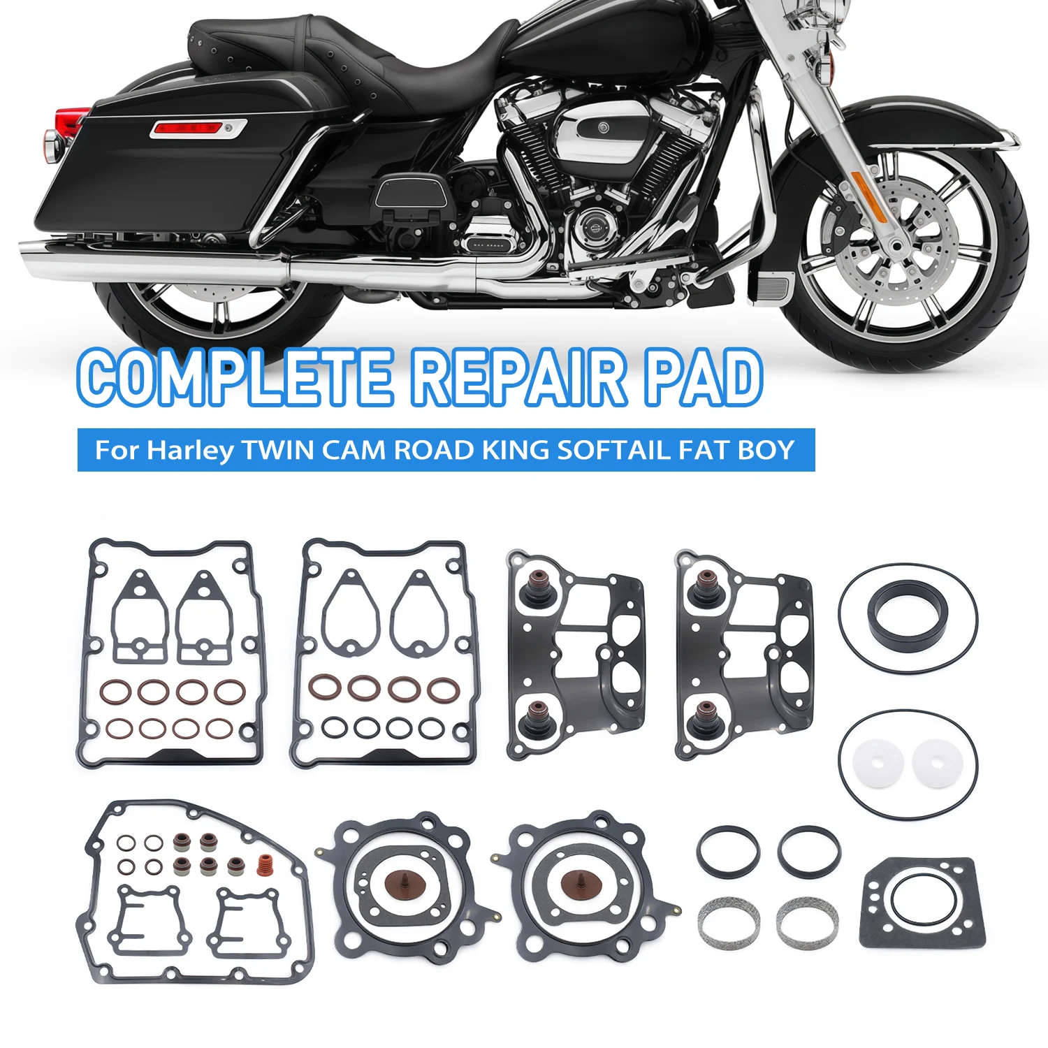 

For Harley-Davidson 1999-2006 1550 Twin Cam 95CI Big Bore Dyna Electra Glide Fat Boy Motorcycle Primary Clutch Cover Gasket Kits