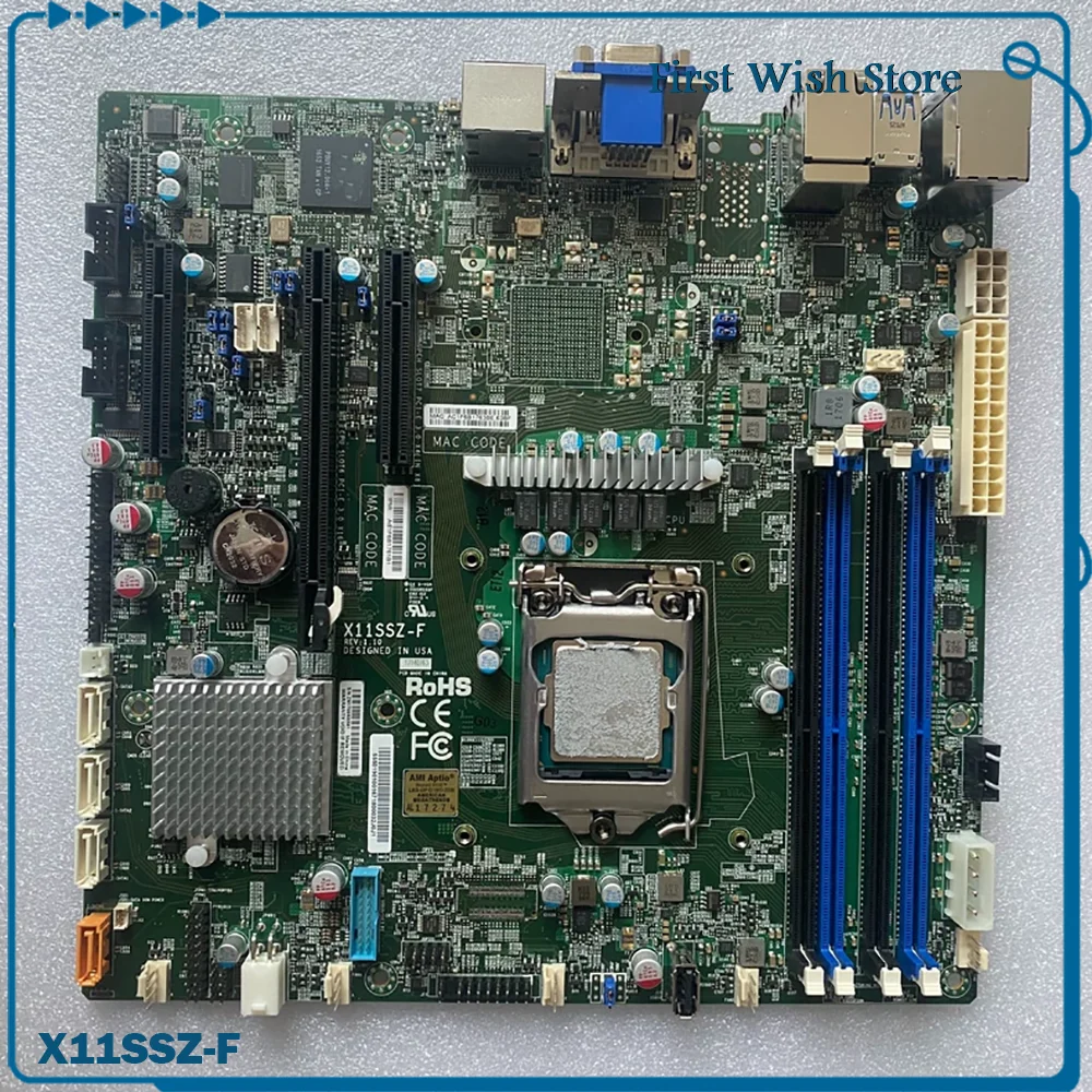 LGA1151 Dual Network Port Server Motherboard X11SSZ-F
