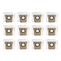 A74M 12pcs Fit for Xiaomi Robot Vacuum X20+/X20 Plus Replacement Parts Accessories Dust Bag
