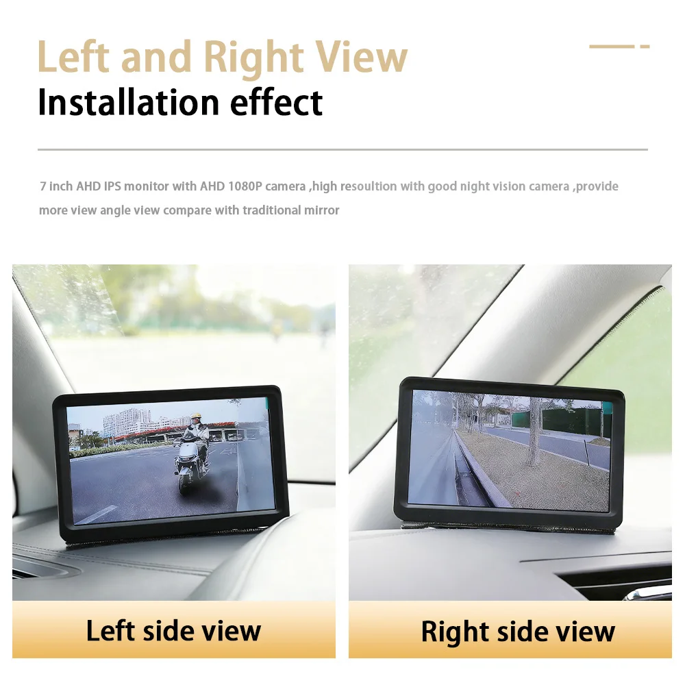 12.3 Inch Electronic Reversing Mirror Dual Lens    Blind Spot   ing System for Bus Truck Replacement Traditional Mirror