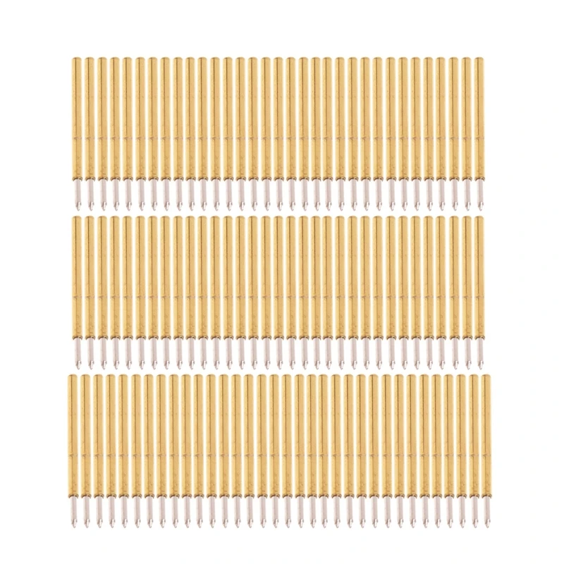 Spring Pressure Test Probe, Pogo- Pin P75-B1, Insert Test Probe, 100g, Diameter 1.02mm, 15.85mm, Easy-to-Replace, 100 Pcs