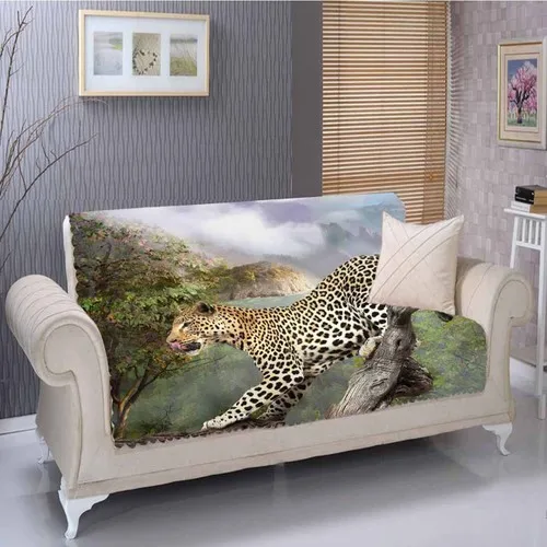 Else Leopard Forest Landscape 3D Seat Cover Case-180 X225Cm