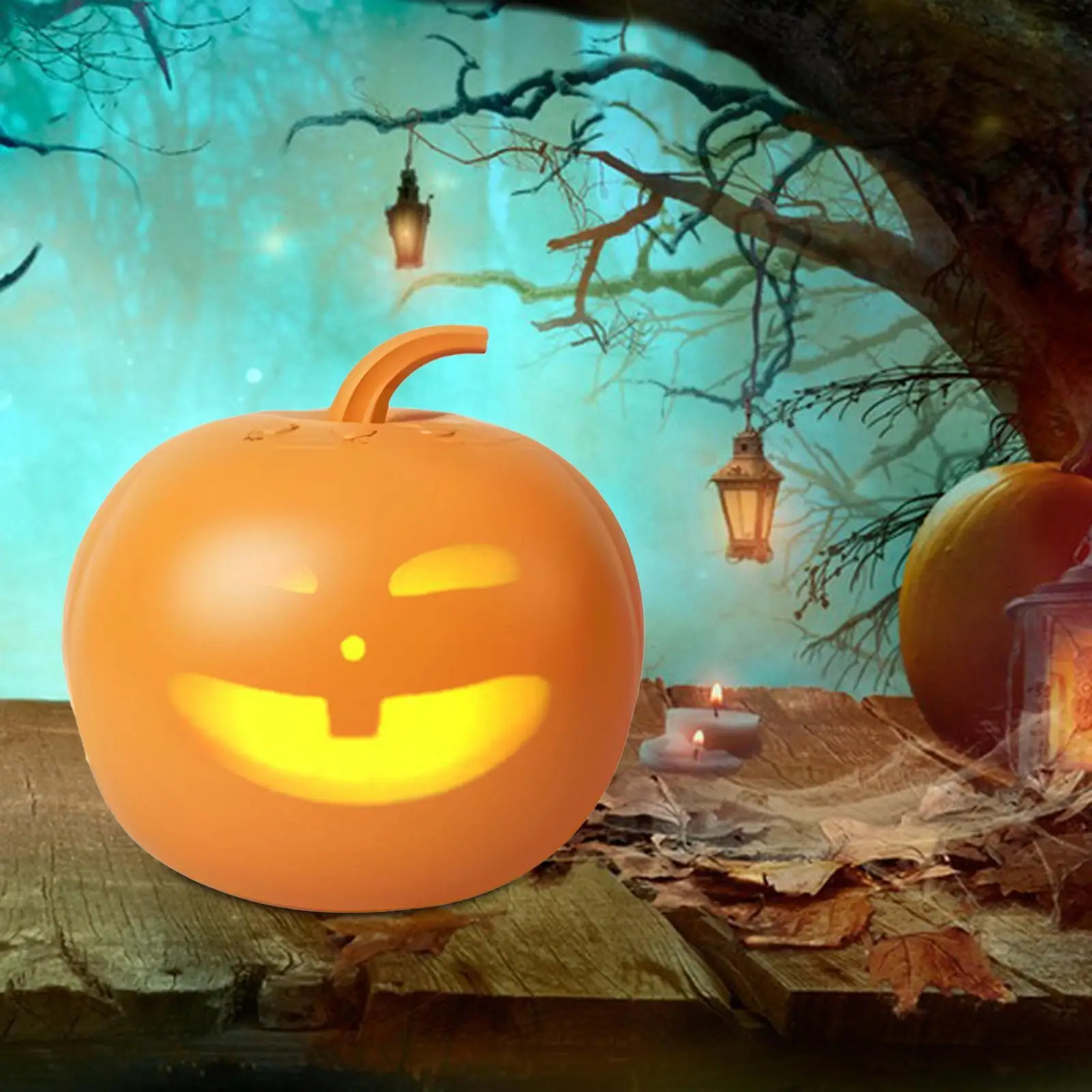 Talking Animated Pumpkin with Built in Projector Encourages Tools Birthday Gift Halloween Projector Pumpkin Figurine Decorative