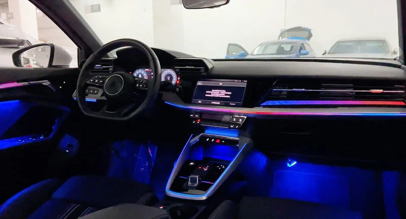 Ambient Light Kit For Audi A3/S3 2021-2025 Interior LED 64 Color Symphony Dynamic Atmosphere Lamp APP Control