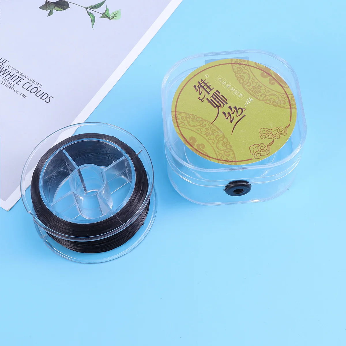 

100 Meters Elastic 0.8Mm Clear White Stretchy Beading Thread For Jewelry Making Durable Flexible Diy Crafts Tie