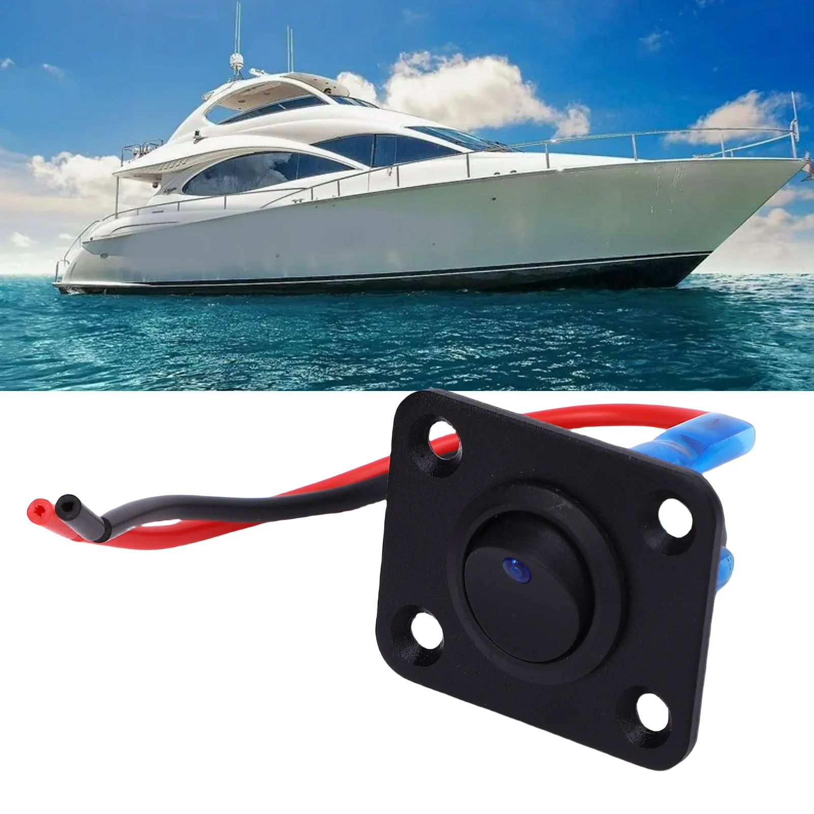 보트 트럭 차량 전기 기기용 블루 백라이트 온오프 로커가 있는 20A 로커 전기 로커